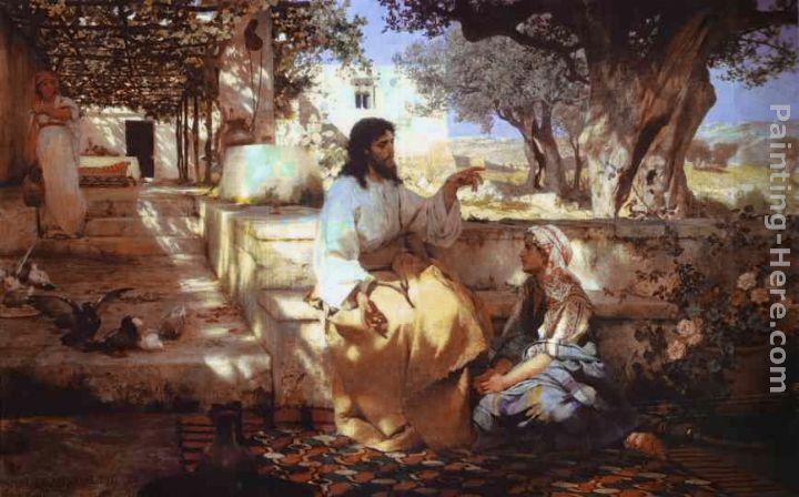 Henryk Hector Siemiradzki Christ in the House of Martha and Mary